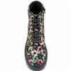 HEAVENLY FEET WOMENS ZIP LACE ANKLE BOOT - AUTUMN GOLD VELOUR
